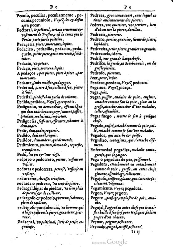 1616 - Veuve Marc Orry - Trésor des deux langues espagnole et française (Première et Seconde parties) - BM Lyon