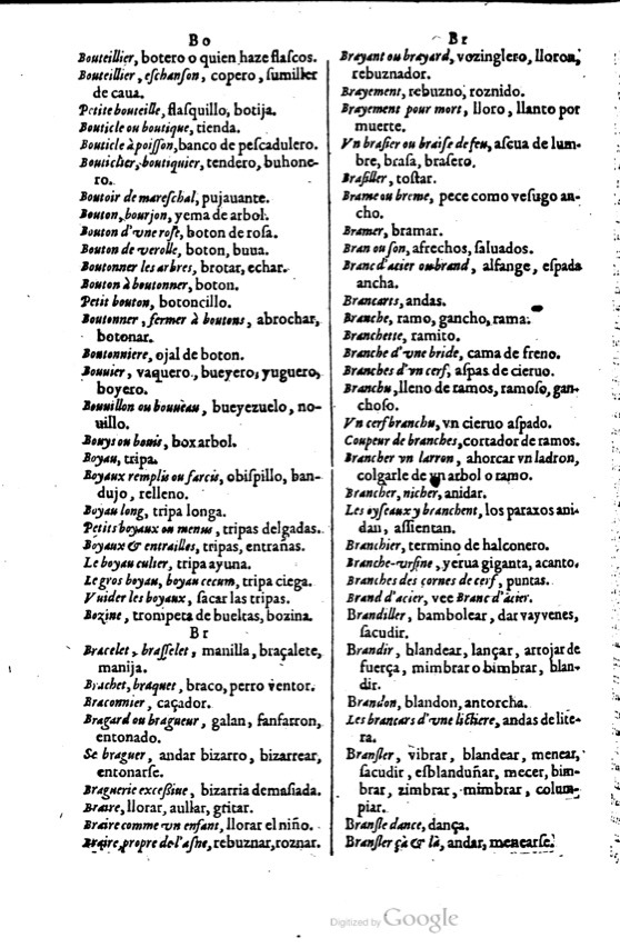 1621 - Adrian Tiffaine - Trésor des deux langues espagnole et française - BM Lyon