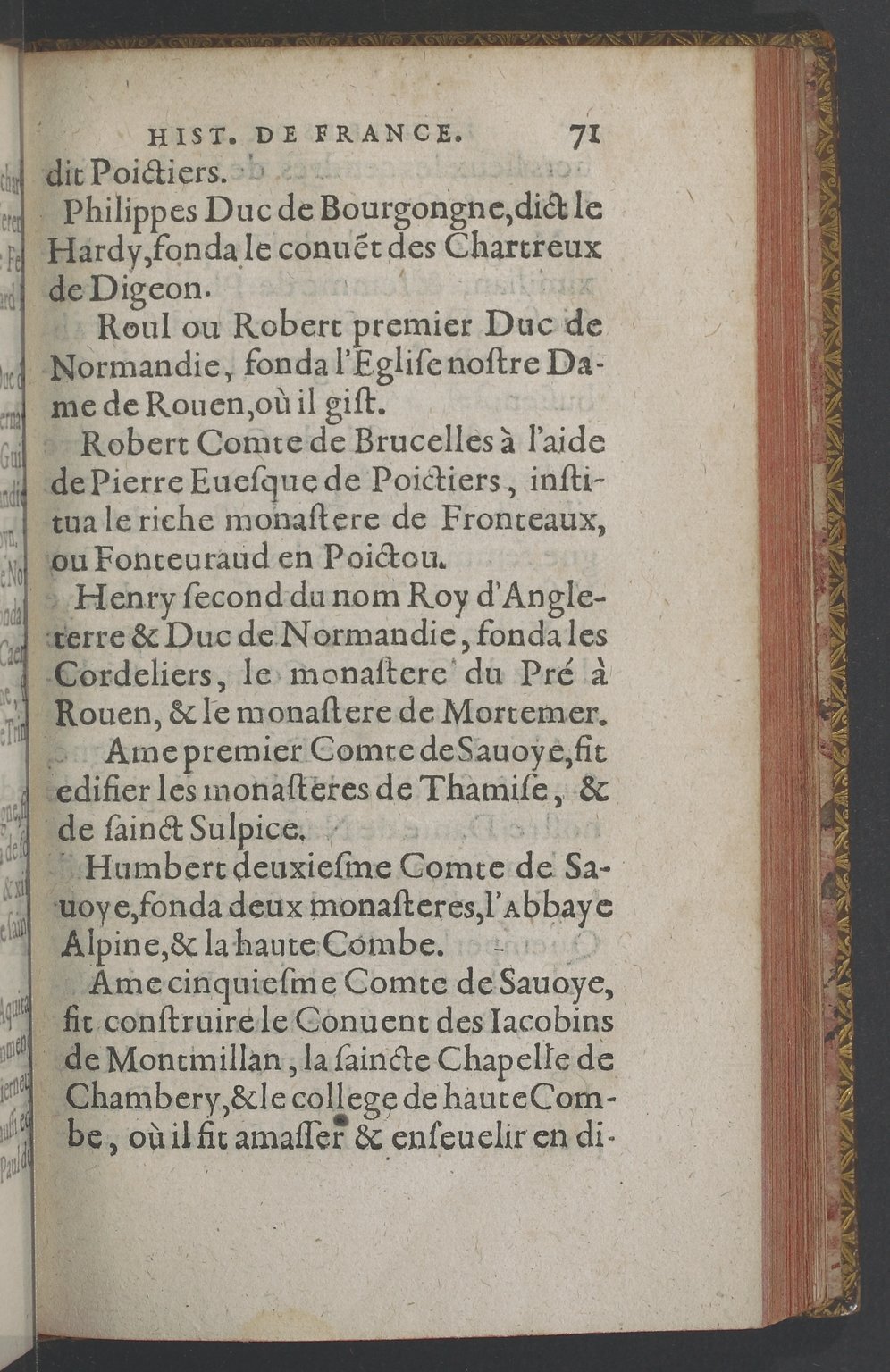 1603 - Galiot Corrozet - Trésor des histoires de France - BnF Tolbiac