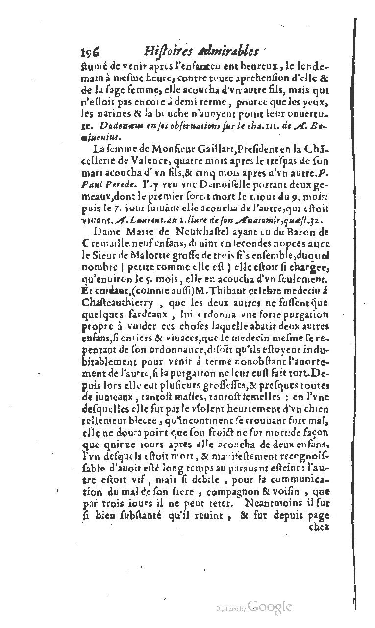 1610 - Paul Marceau - Trésor d’histoires admirables et mémorables - BSB Munich