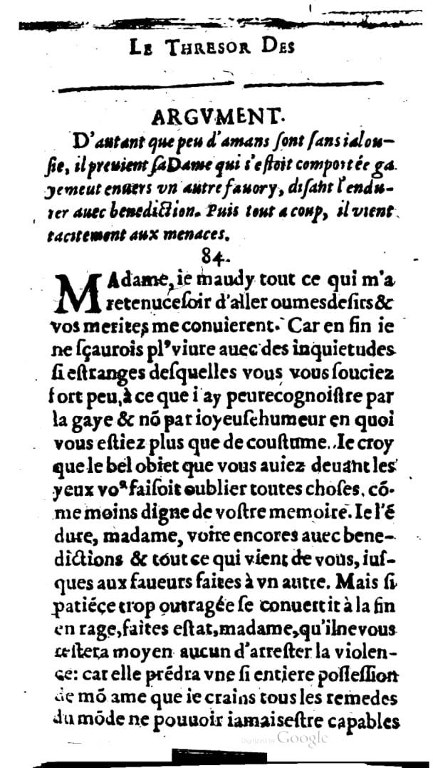 1624 - Nicolas Oudot - Trésor des lettres douces et amoureuses - BNC Florence 1624 - Nicolas Oudot - Trésor des lettres douces et amoureuses - BNC Florence