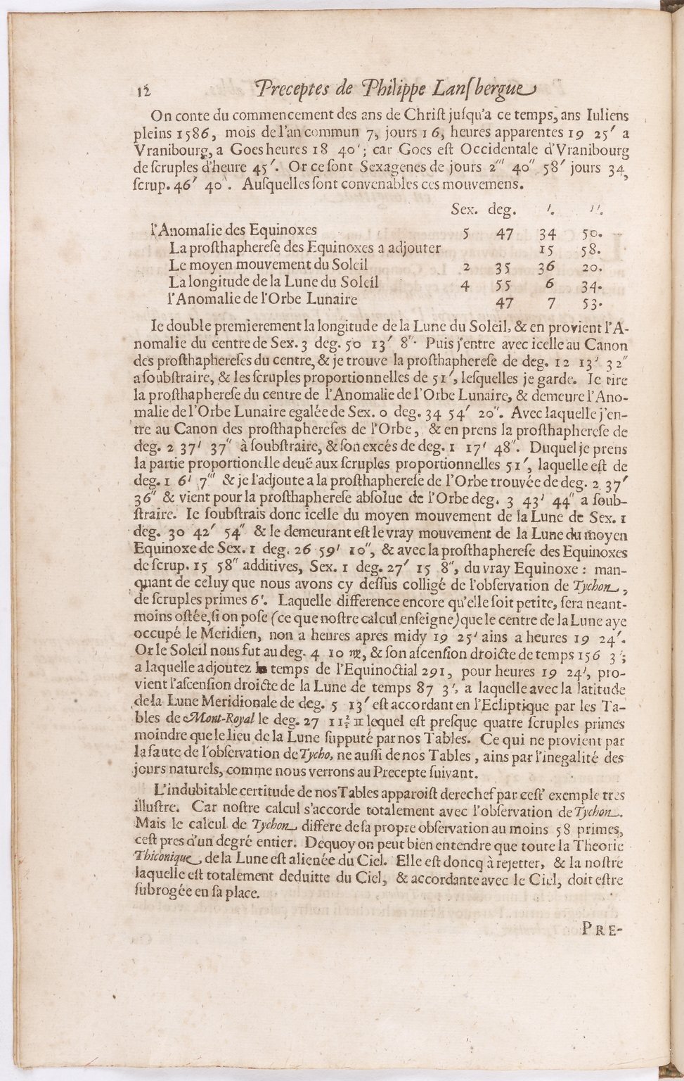 1634 - Zacharie Roman - Les Tables perpétuelles - BnF Arsenal
