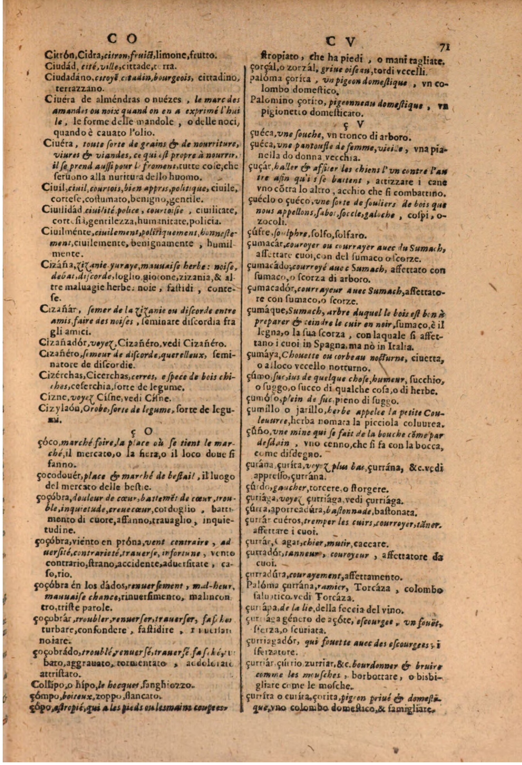 1606 Samuel Crespin Thresor des trois langues, francoise, italiene et espagnolle - BSB-189.jpeg