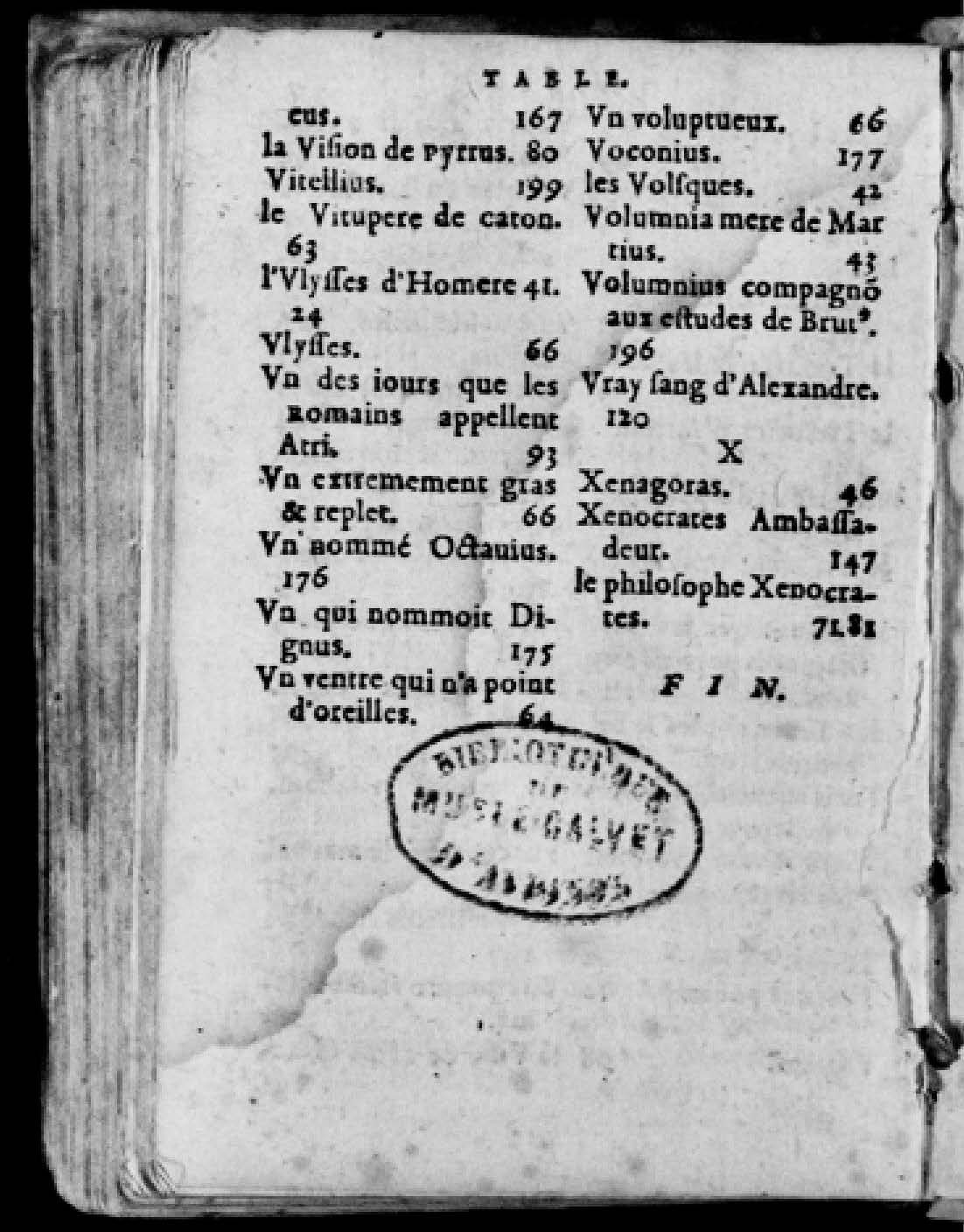 1574 - Benoît Rigaud - Trésor des vies de Plutarque - Avignon