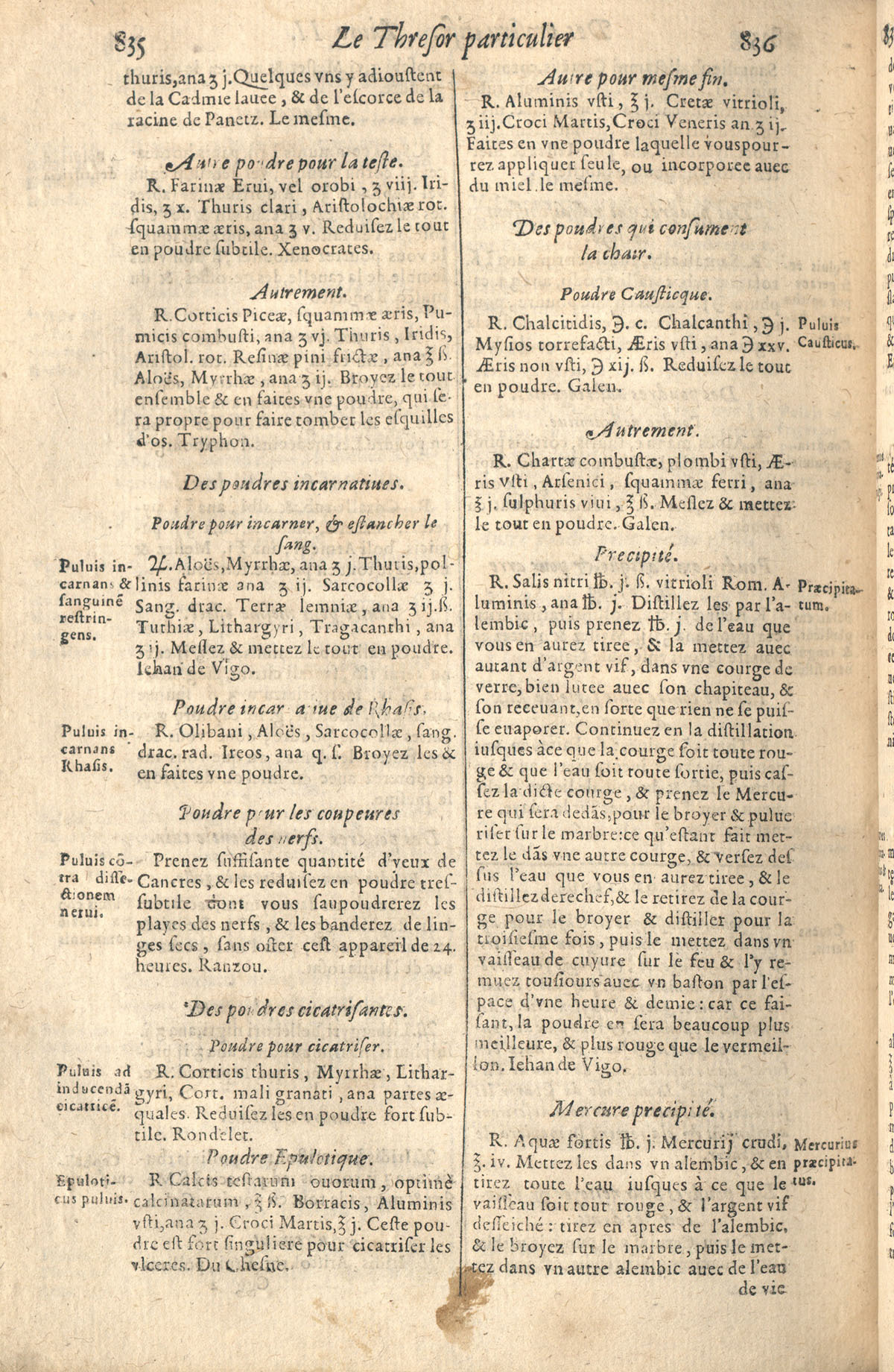 1610 - Étienne Gamonet - Grand Trésor ou dispensaire - CESR Tours