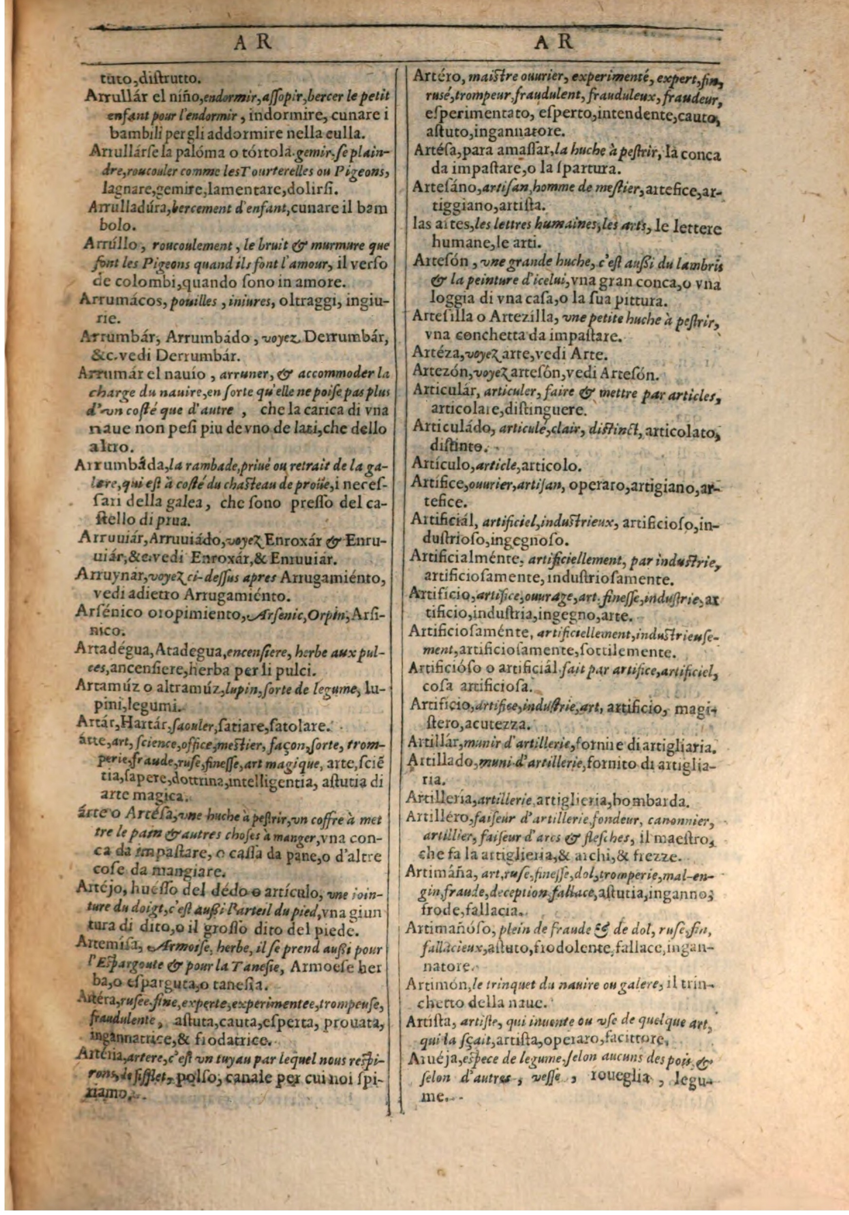 1609 - Philippe Albert et Alexandre Pernet - Trésor des trois langues française, italienne et espagnole (Première partie) - BSB Munich 1609 - Philippe Albert et Alexandre Pernet - Trésor des trois langues française, italienne et espagnole (Première partie) - BSB Munich