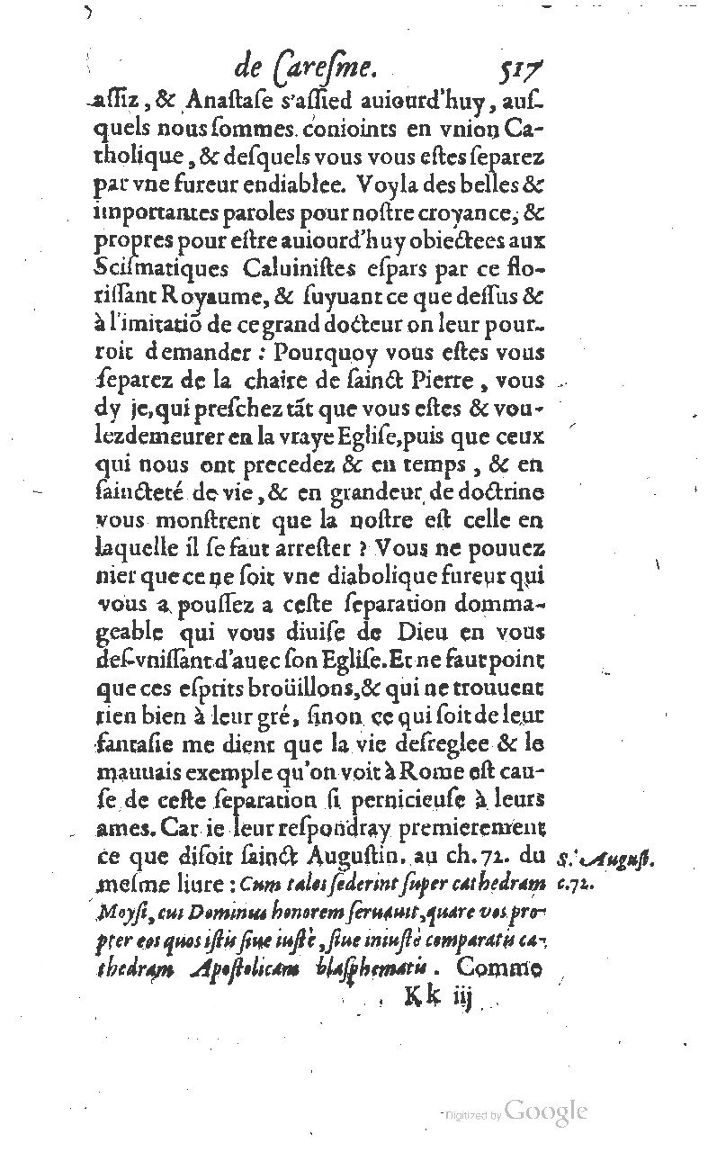 1607 - Nicolas Du Fossé - Trésor quadragésimal - T 01 - BM Lyon