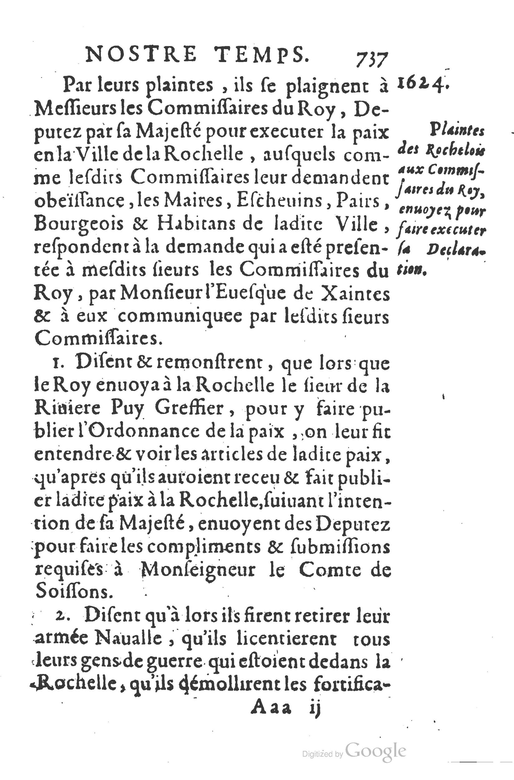 1626 - Joseph Bouillerot - Trésor de l’histoire générale de notre temps - BSB Munich