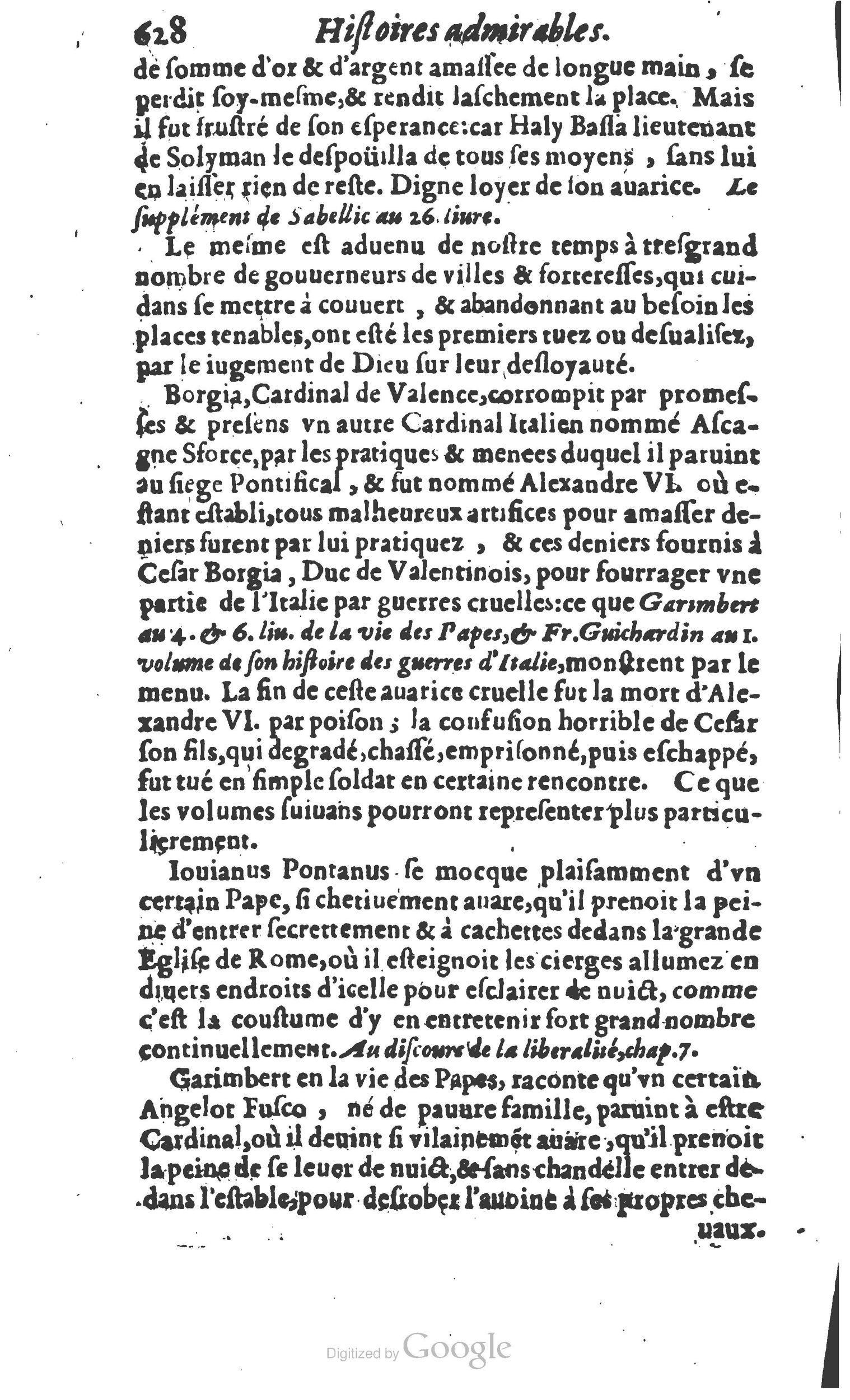 1610 - Paul Marceau - Trésor d’histoires admirables et mémorables - Princeton