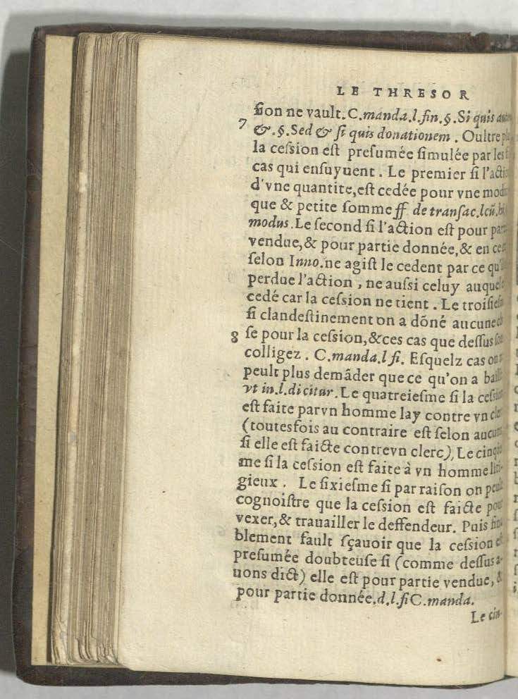 1552 - Vincent Sertenas - Trésor de pratique pour les juges - Kansas University