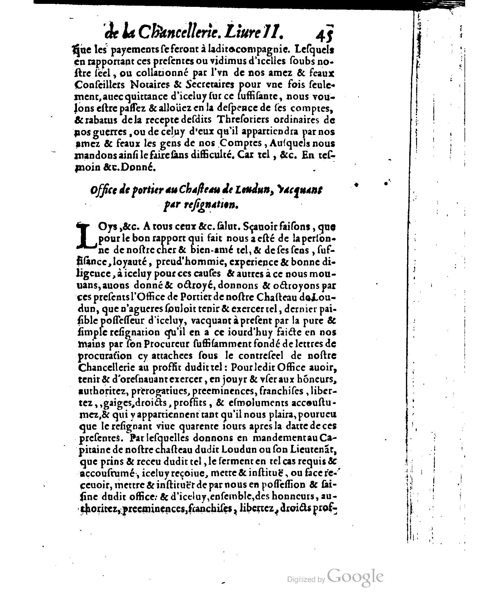 1614 - Jean Richer - Trésor du nouveau style et protocole de la chancellerie de France - BSB Munich