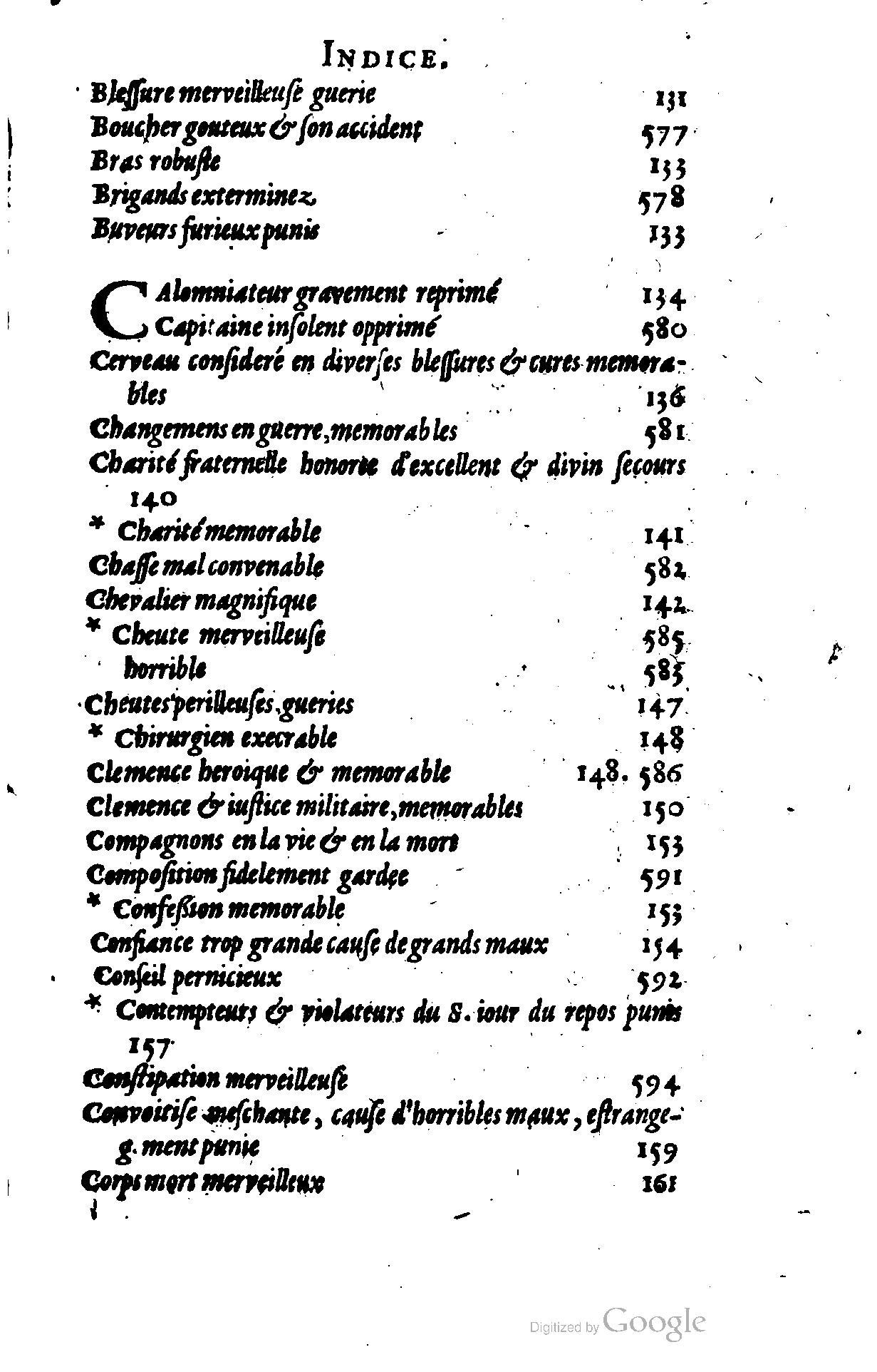 1628 - Jacques Crespin - Trésor d’histoires admirables et mémorables - BSB Munich