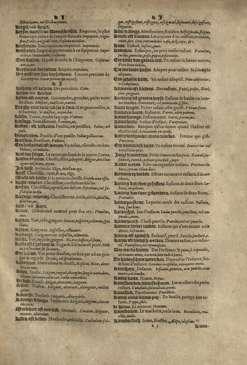 1573 - Christophe Plantin - Trésor du langage bas-allemand - Greifswald
