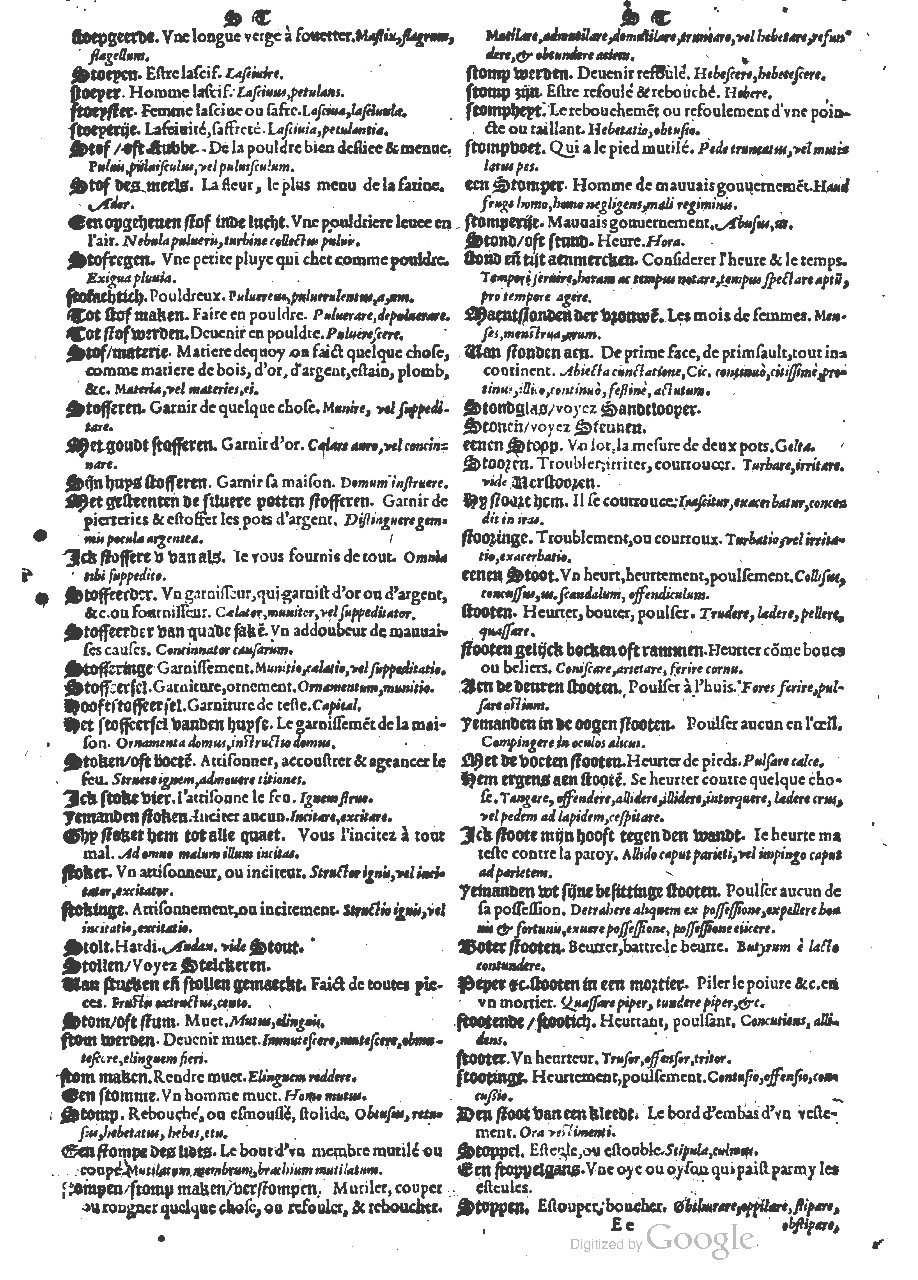 1573 - Christophe Plantin - Trésor du langage bas-allemand - BM Lyon 1573 - Christophe Plantin - Trésor du langage bas-allemand - BM Lyon