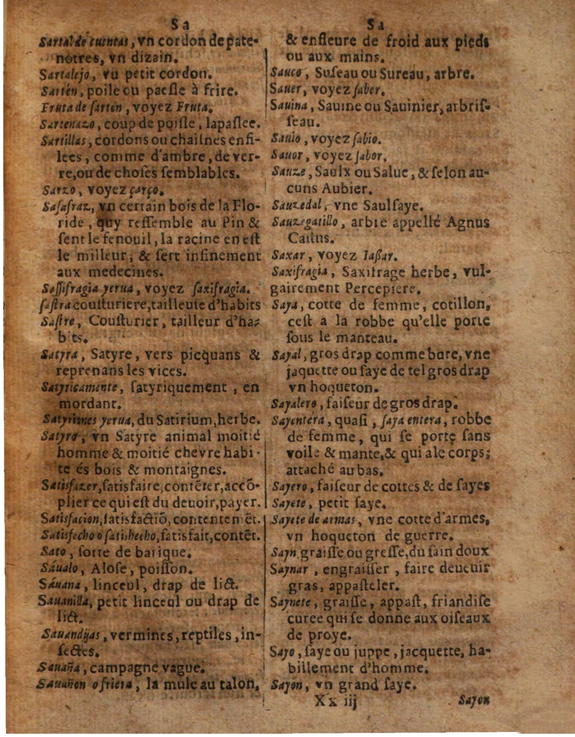 1625 - Hubert Antoine - Trésor des deux langues espagnole et française - Augsbourg