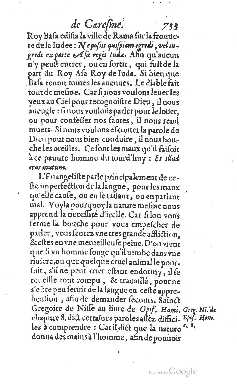 1607 - Nicolas Du Fossé - Trésor quadragésimal - T 01 - BM Lyon