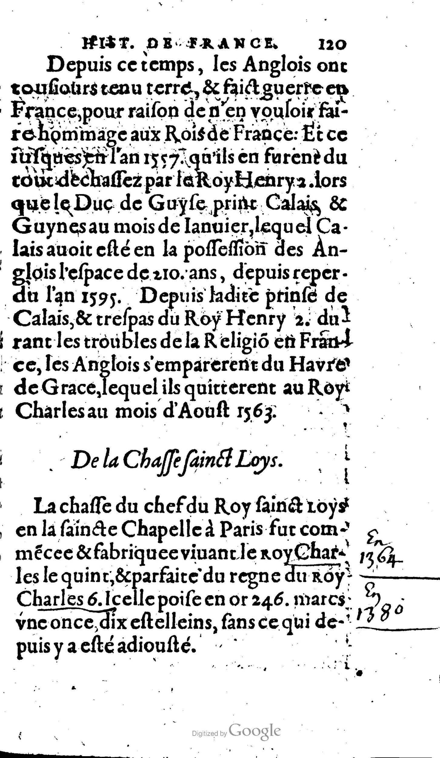 1604 - Galiot Corrozet - Trésor des histoires de France - BnF Arsenal