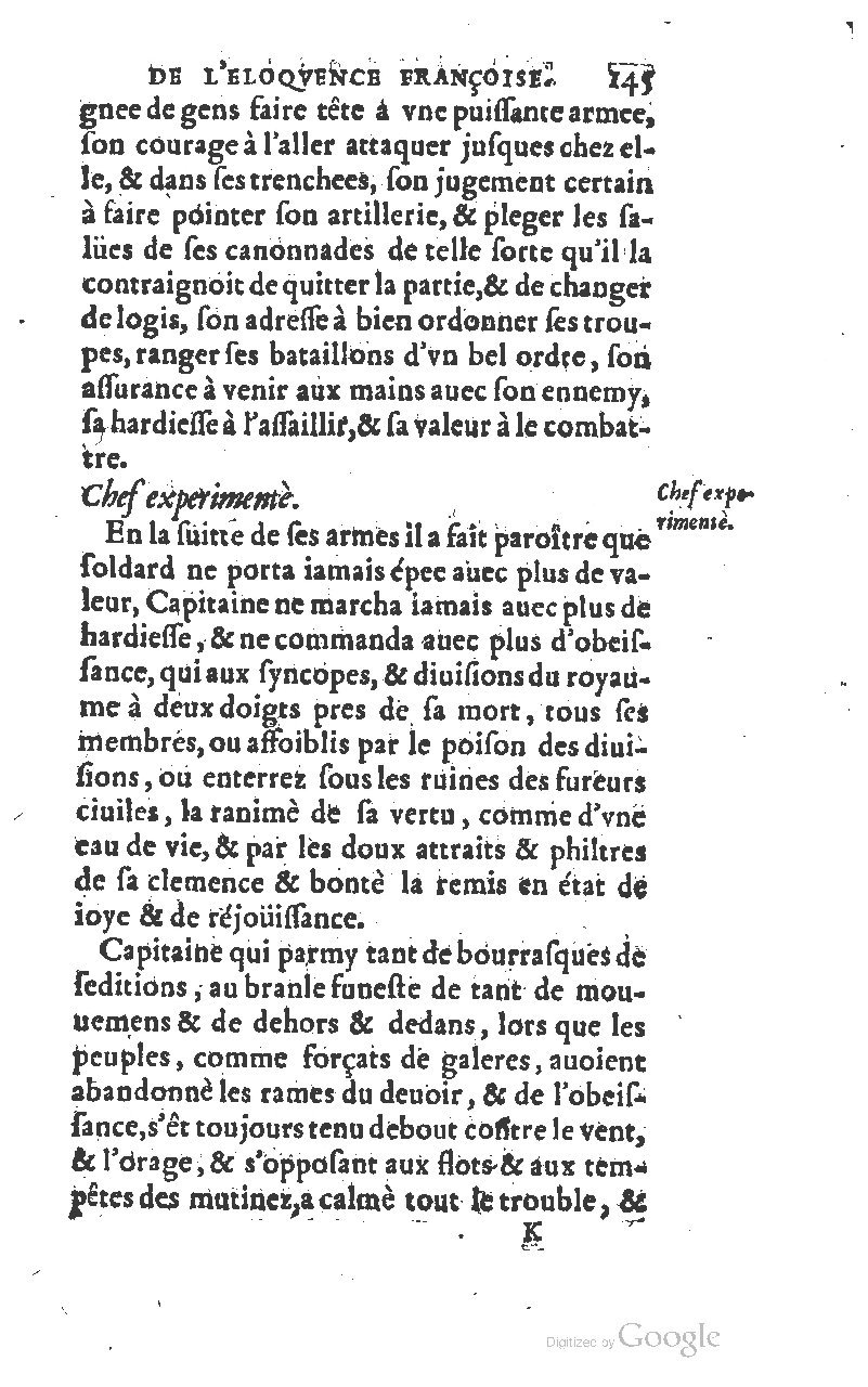 1610 - Louis Coste - Trésor de l’éloquence française (Seconde partie) - BM Lyon