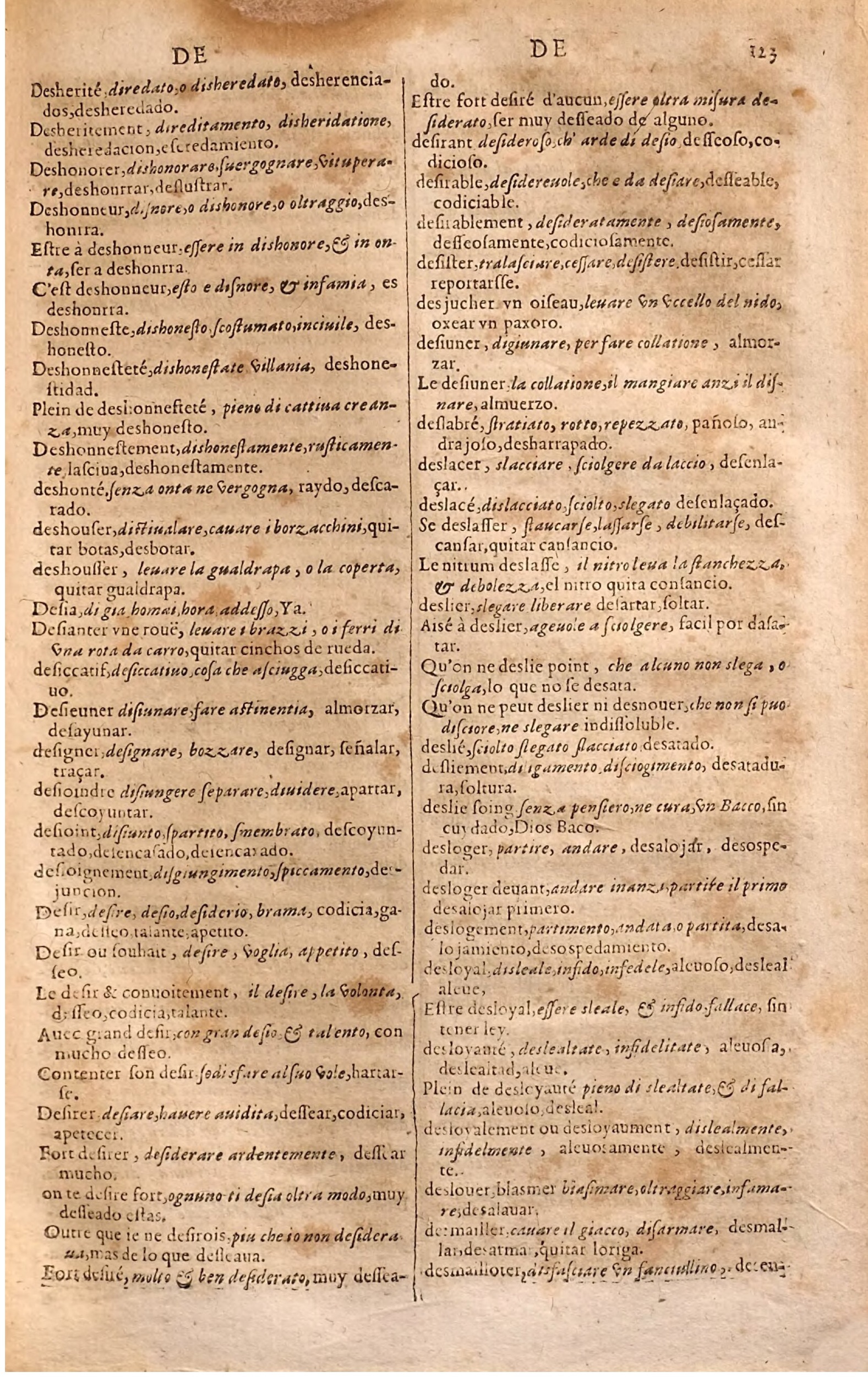 1627 - Jacques Crespin - Trésor des trois langues (Seconde partie) - Regensburg