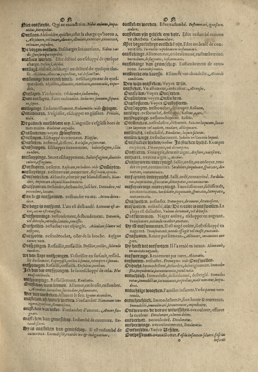 1573 - Christophe Plantin - Trésor du langage bas-allemand - Greifswald