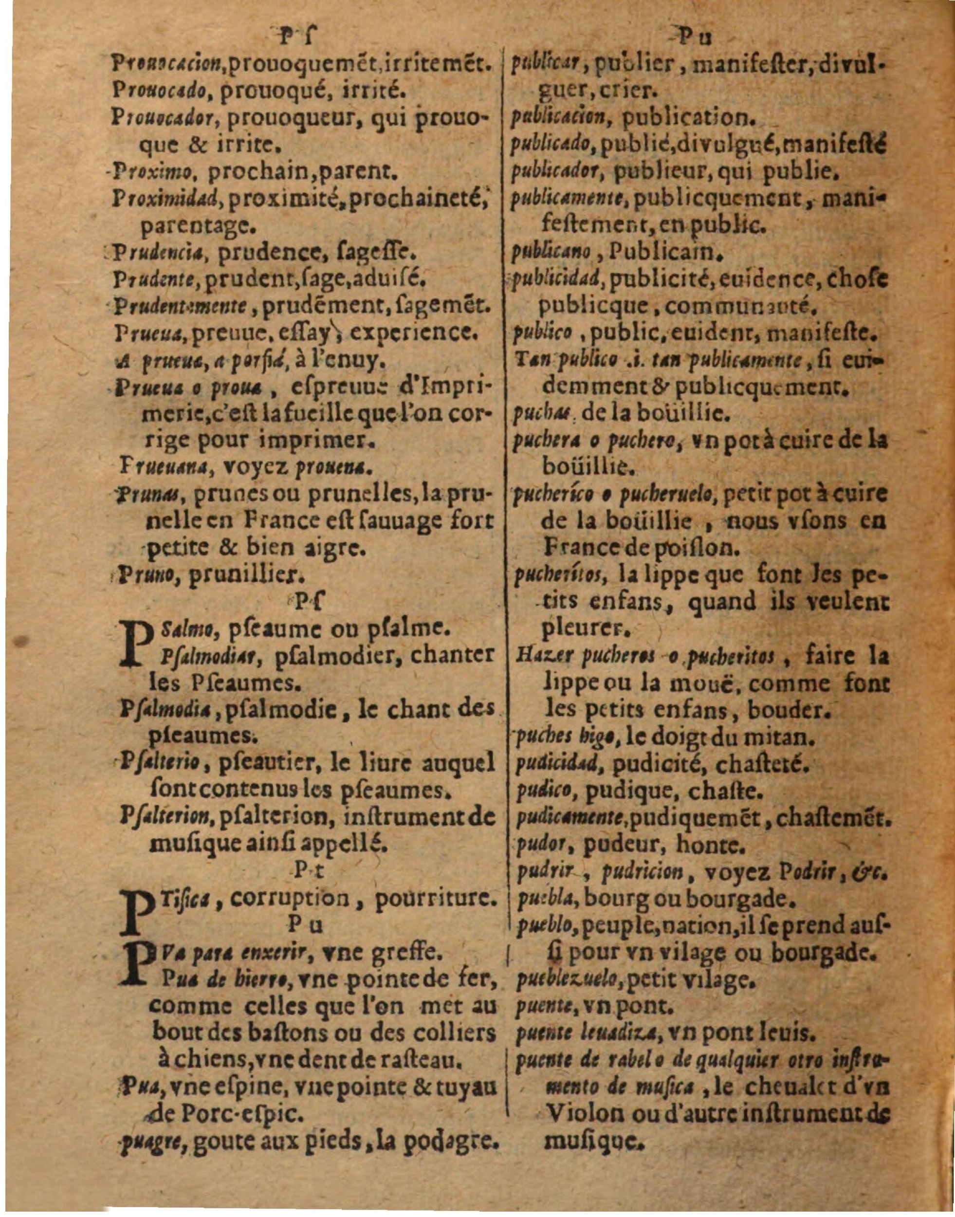 1625 - Hubert Antoine - Trésor des deux langues espagnole et française - Augsbourg