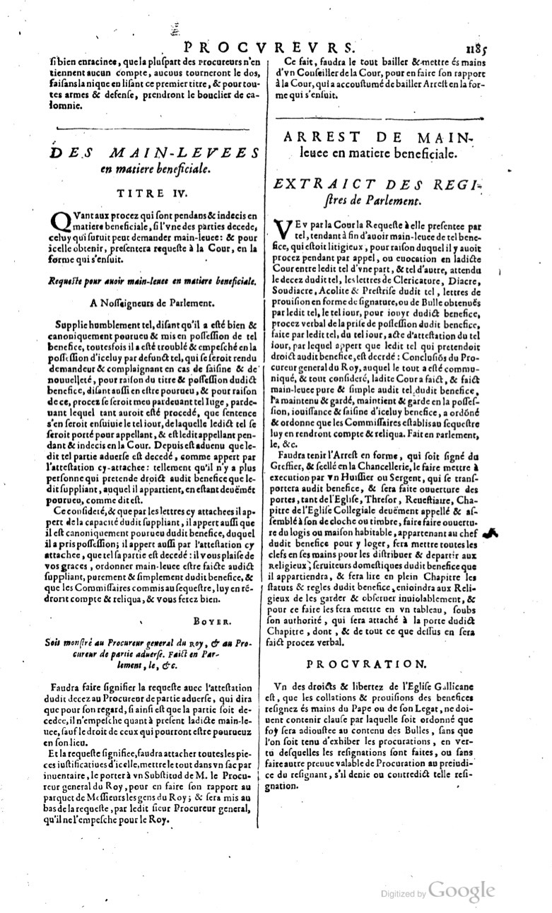 1629 - Veuve Nicolas Buon - Trésor du droit français (29620 T. 2) - BM Lyon