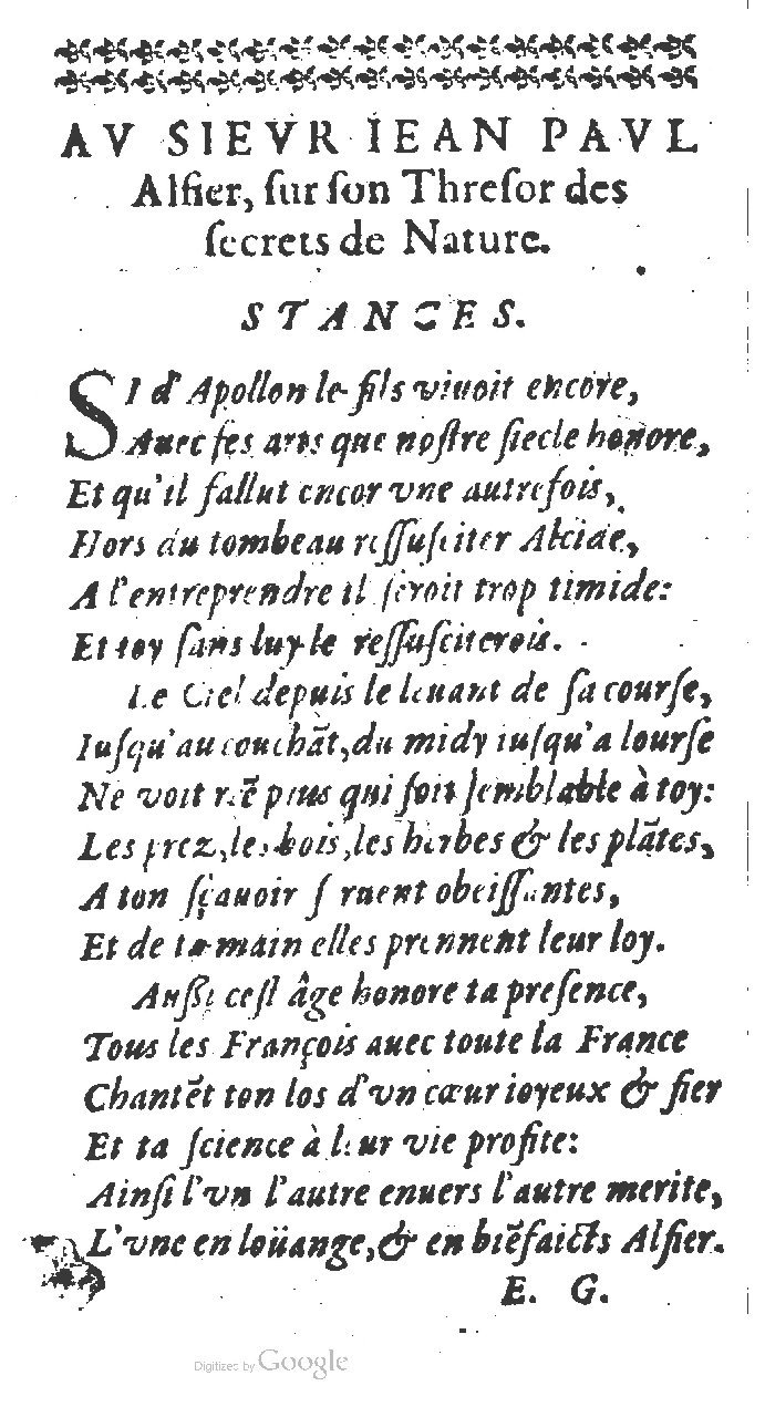 1608 - Jean Poyet - Trésor des secrets de nature - BU Madrid