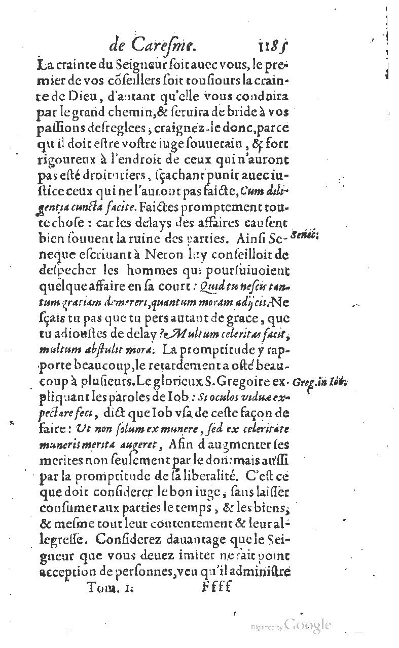 1607 - Nicolas Du Fossé - Trésor quadragésimal - T 01 - BM Lyon