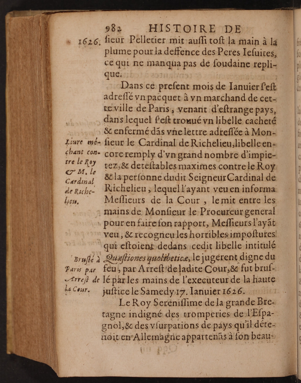 1626 - Joseph Bouillerot - Trésor de l’histoire générale de notre temps - BnF Arsenal