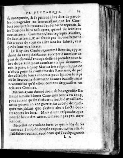 1574 - Benoît Rigaud - Trésor des vies de Plutarque - Avignon 1574 - Benoît Rigaud - Trésor des vies de Plutarque - Avignon