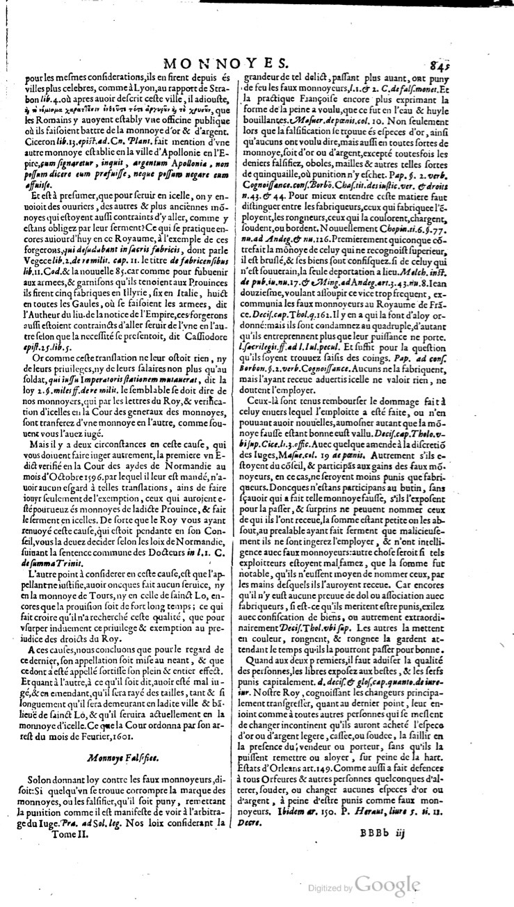 1629 - Veuve Nicolas Buon - Trésor du droit français (21754 T. 2) - BM Lyon