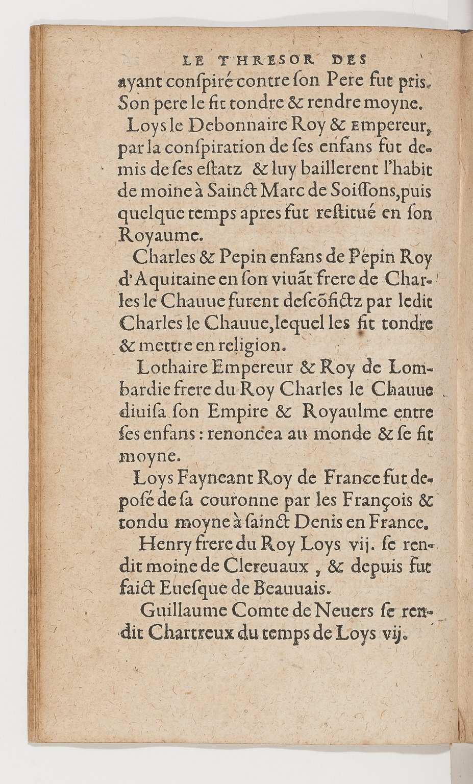 1583 - Galiot Corrozet - Trésor des histoires de France - BnF