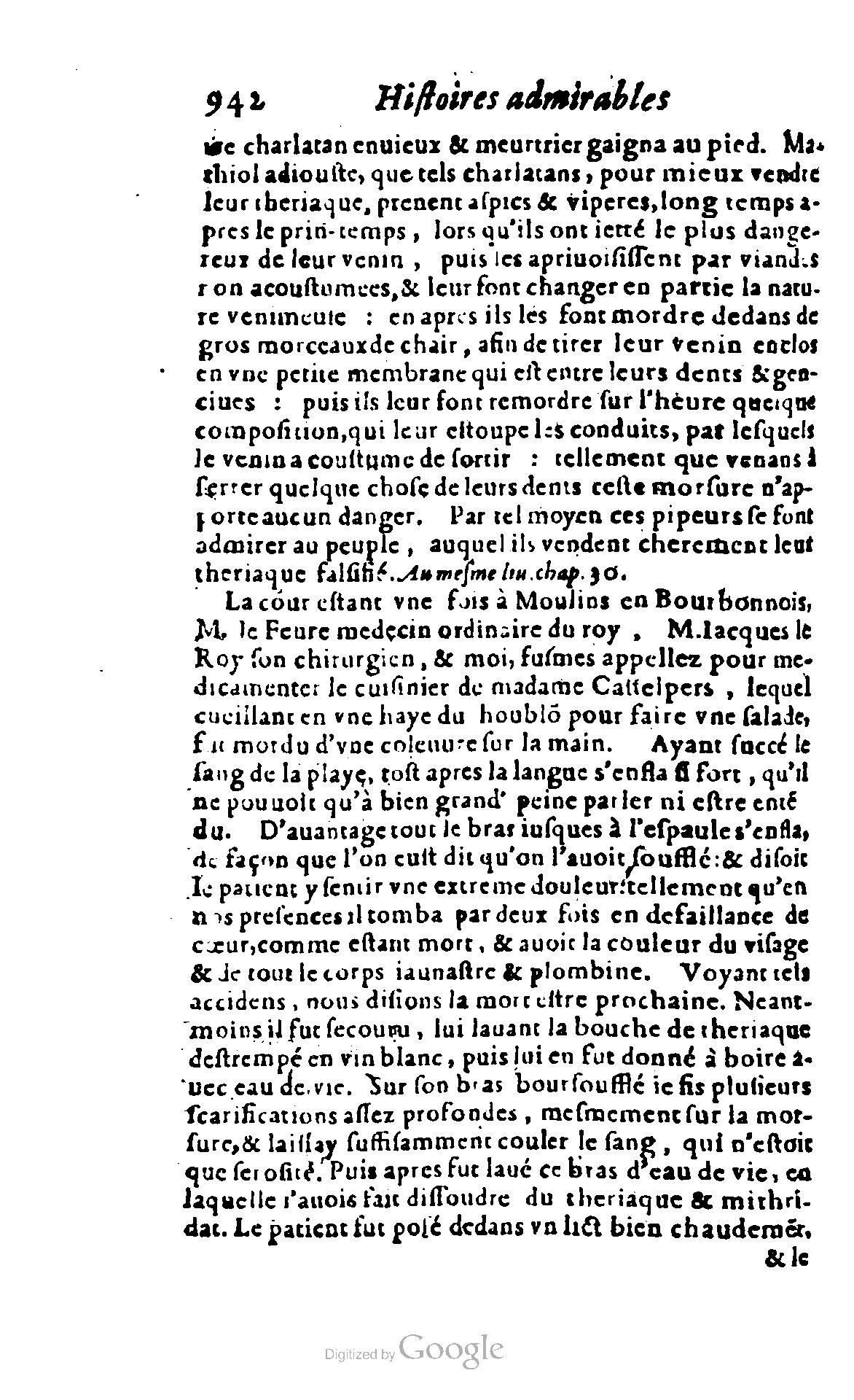 1620 - Samuel Crespin - Trésor d’histoires admirables et mémorables - BCU Lausanne