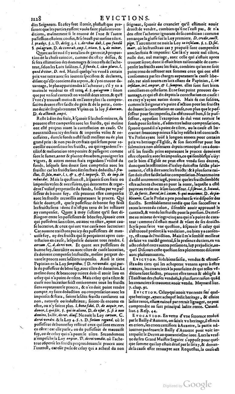 1629 - Veuve Nicolas Buon - Trésor du droit français (21754 T. 1) - BM Lyon