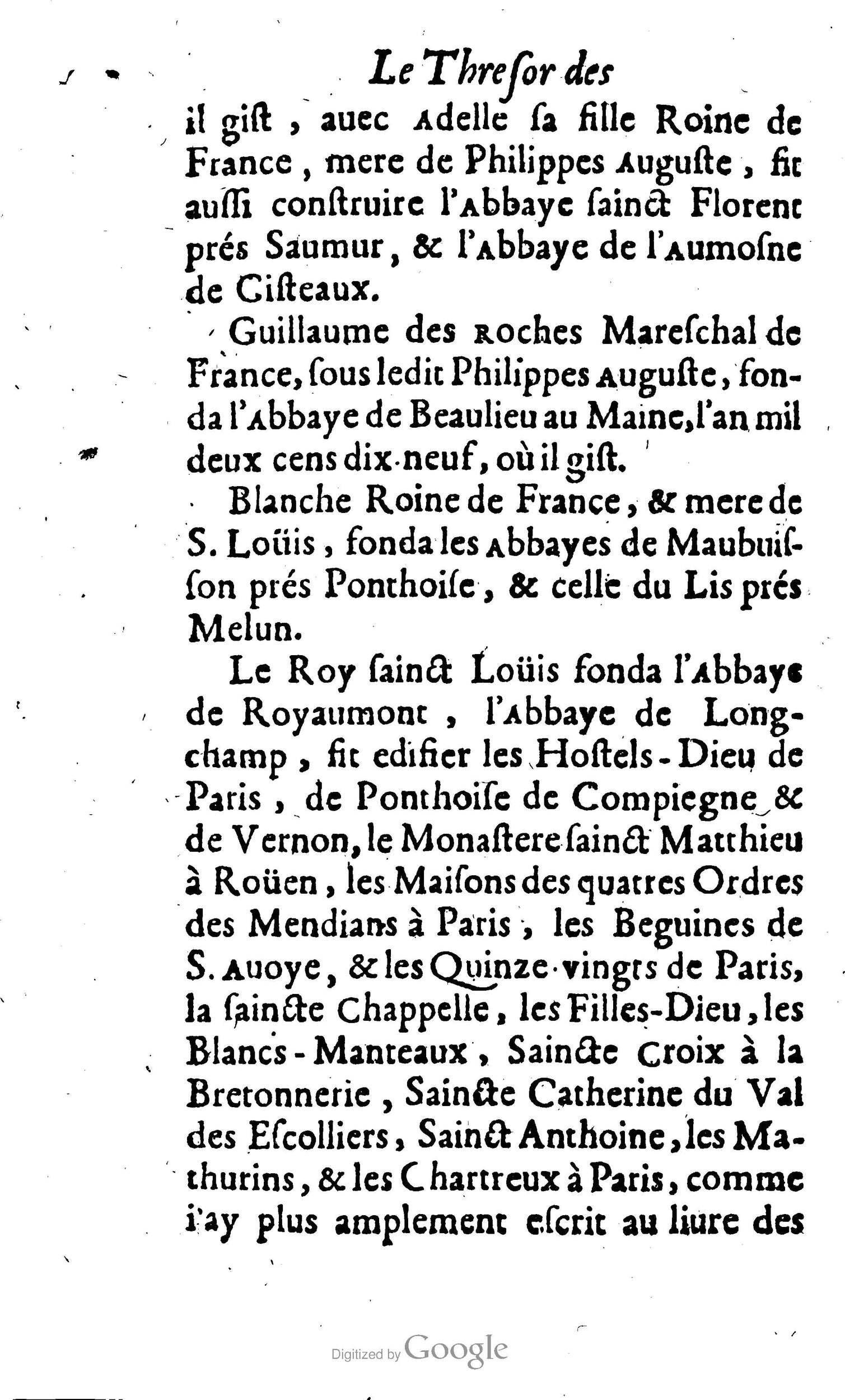 1638 - Jean Corrozet - Trésor des histoires de France - BM Lyon