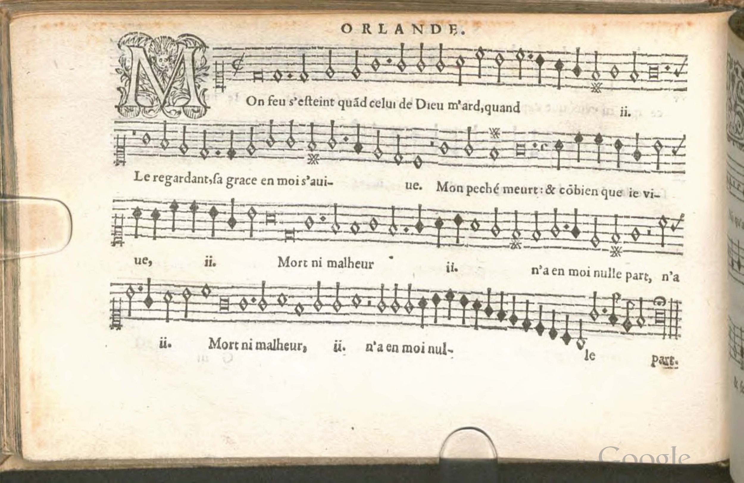 1576 - [Pierre de Saint-André] - Trésor de musique d’Orlande de Lassus Superius - BSB Munich