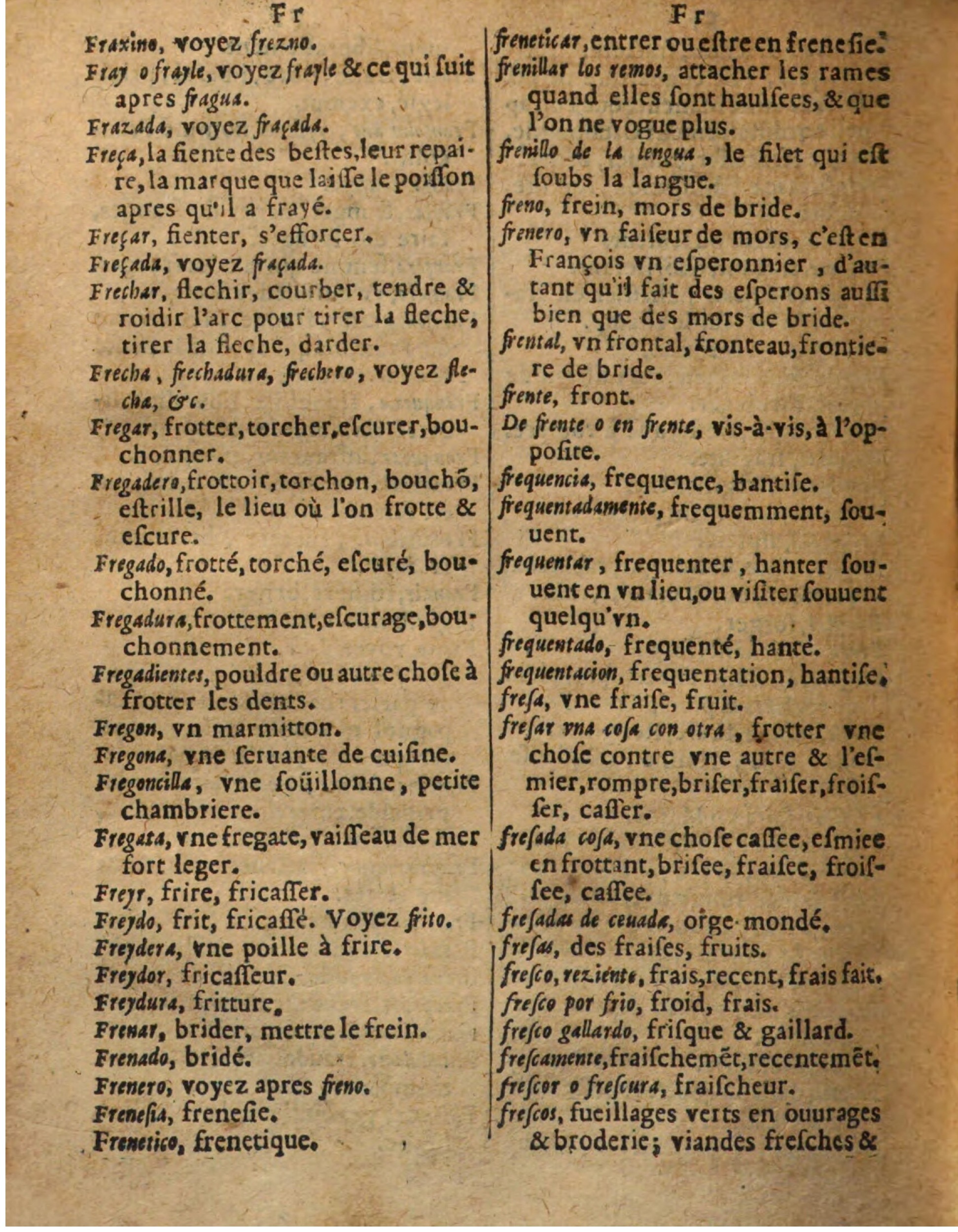 1625 - Hubert Antoine - Trésor des deux langues espagnole et française - Augsbourg
