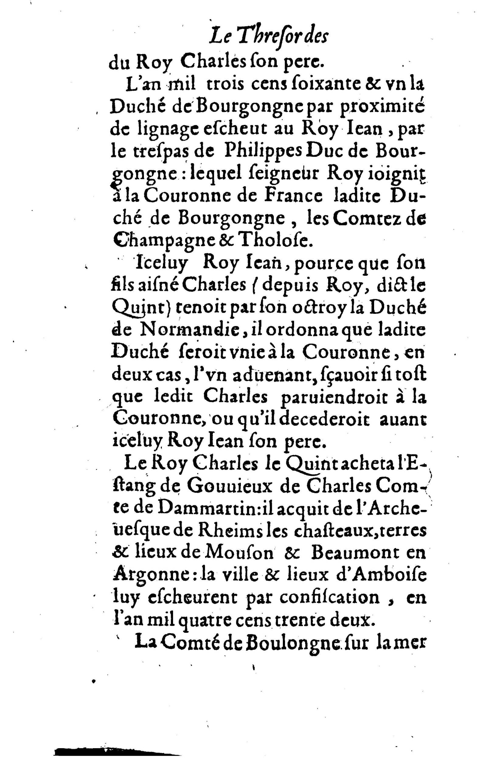 1617 - Jean Corrozet - Trésor des histoires de France - BM Lyon