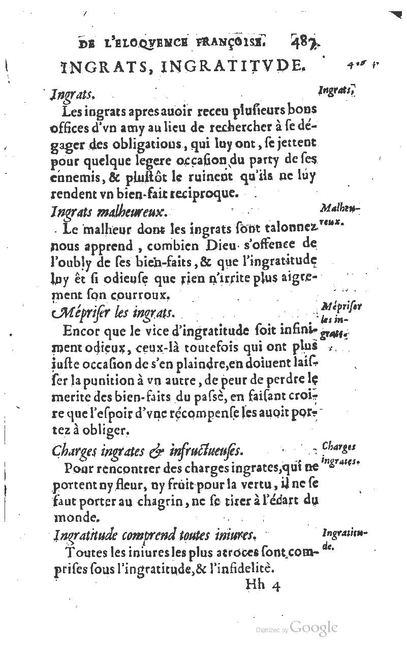 1610 - Louis Coste - Trésor de l’éloquence française (Seconde partie) - BM Lyon