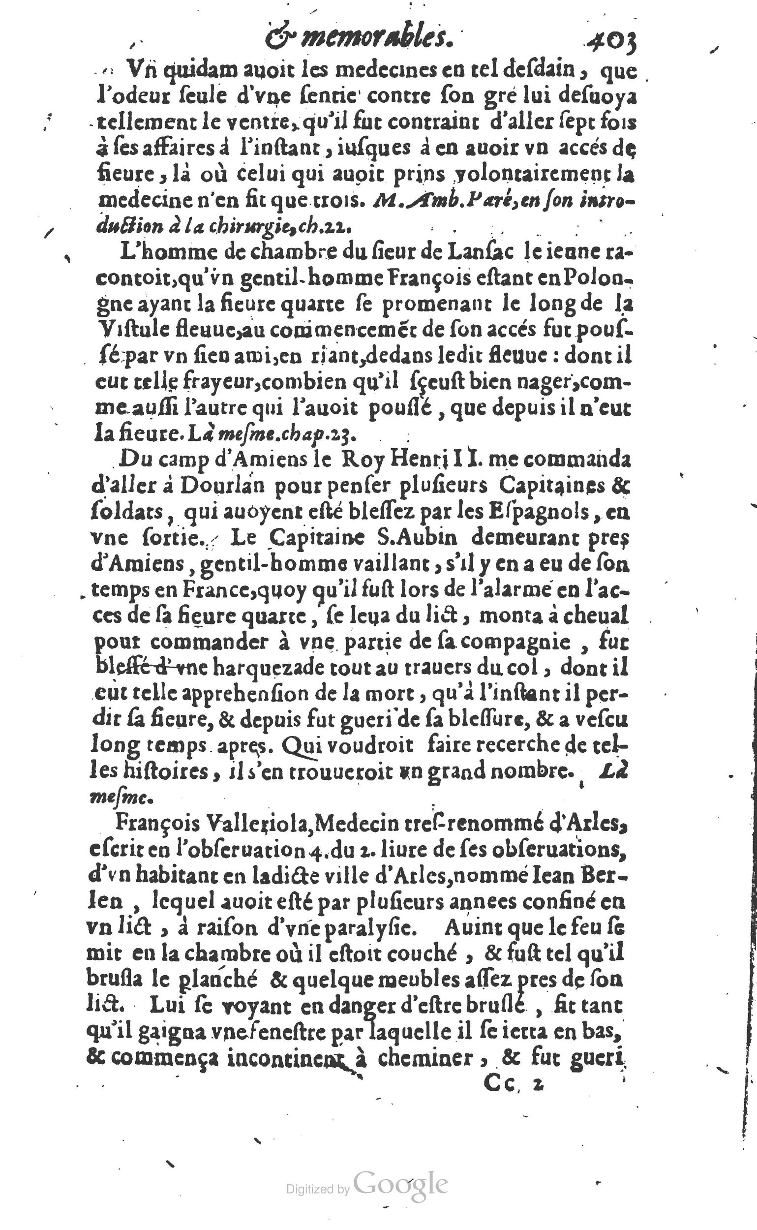 1610 - Paul Marceau - Trésor d’histoires admirables et mémorables - Princeton