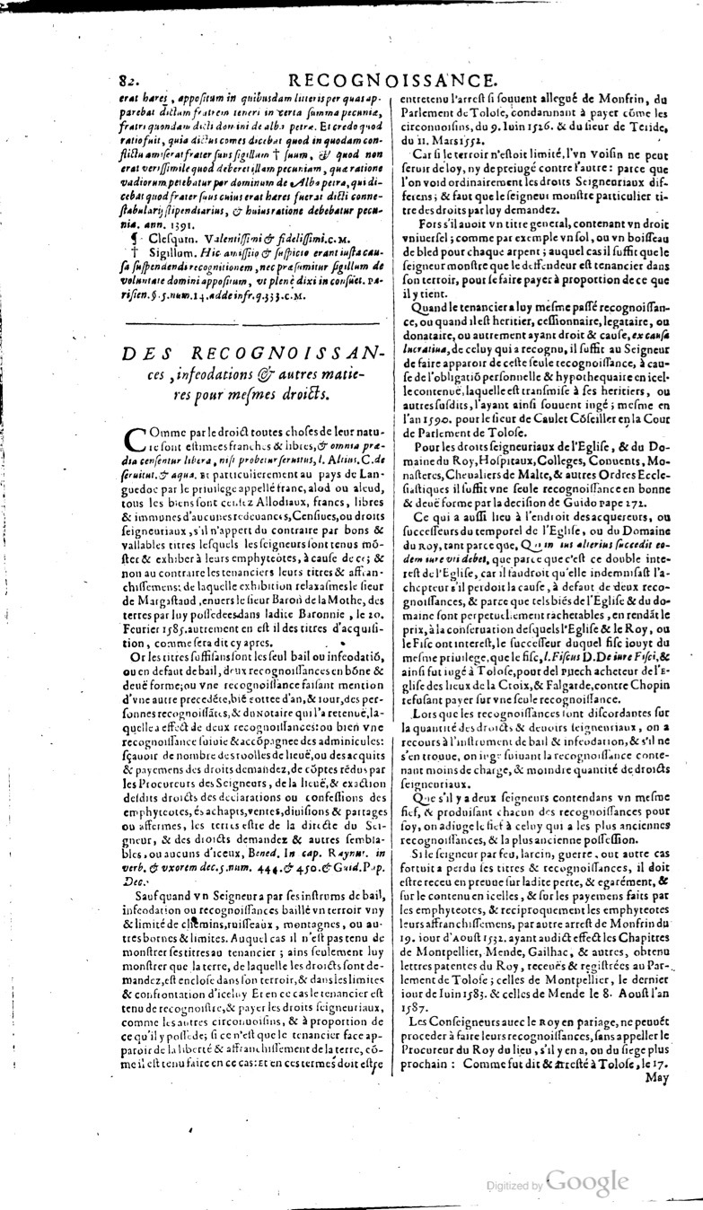 1629 - Veuve Nicolas Buon - Trésor du droit français (21754 T. 3) - BM Lyon