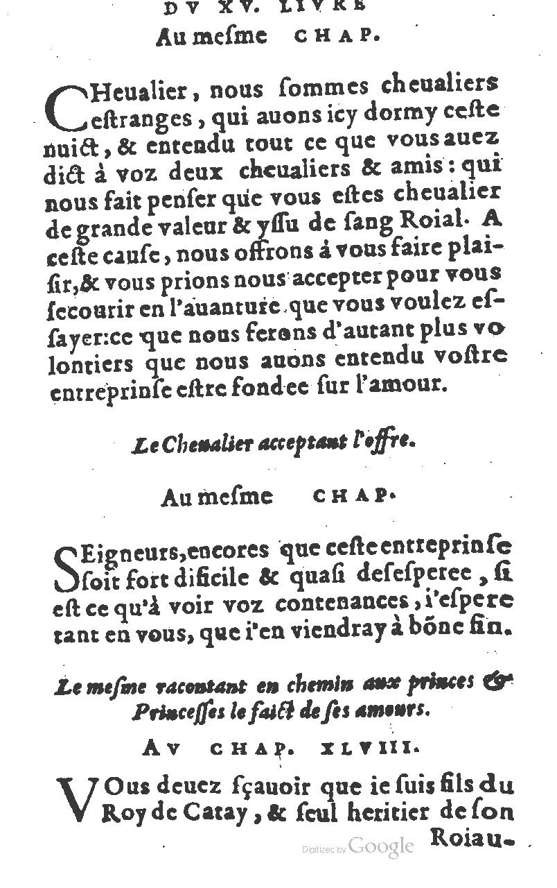 1582 - Jean Huguetan - Trésor des Amadis T. 1 - BM Lyon