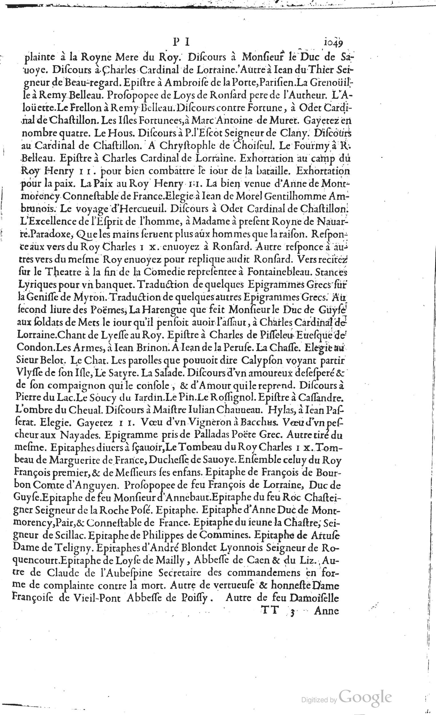 1585 - Barthélemy Honorat - Bibliothèques françaises - BSB Munich