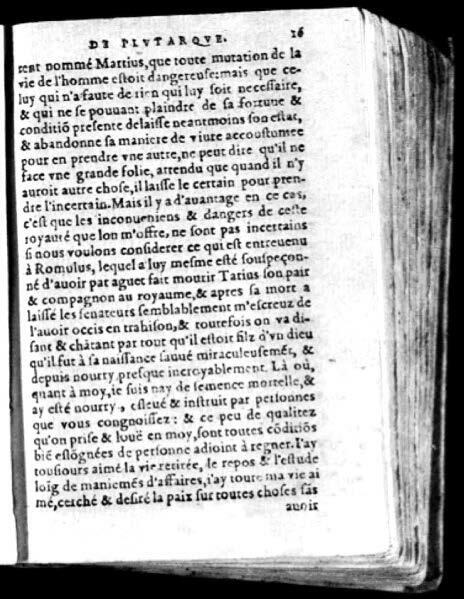 1574 - Benoît Rigaud - Trésor des vies de Plutarque - Avignon