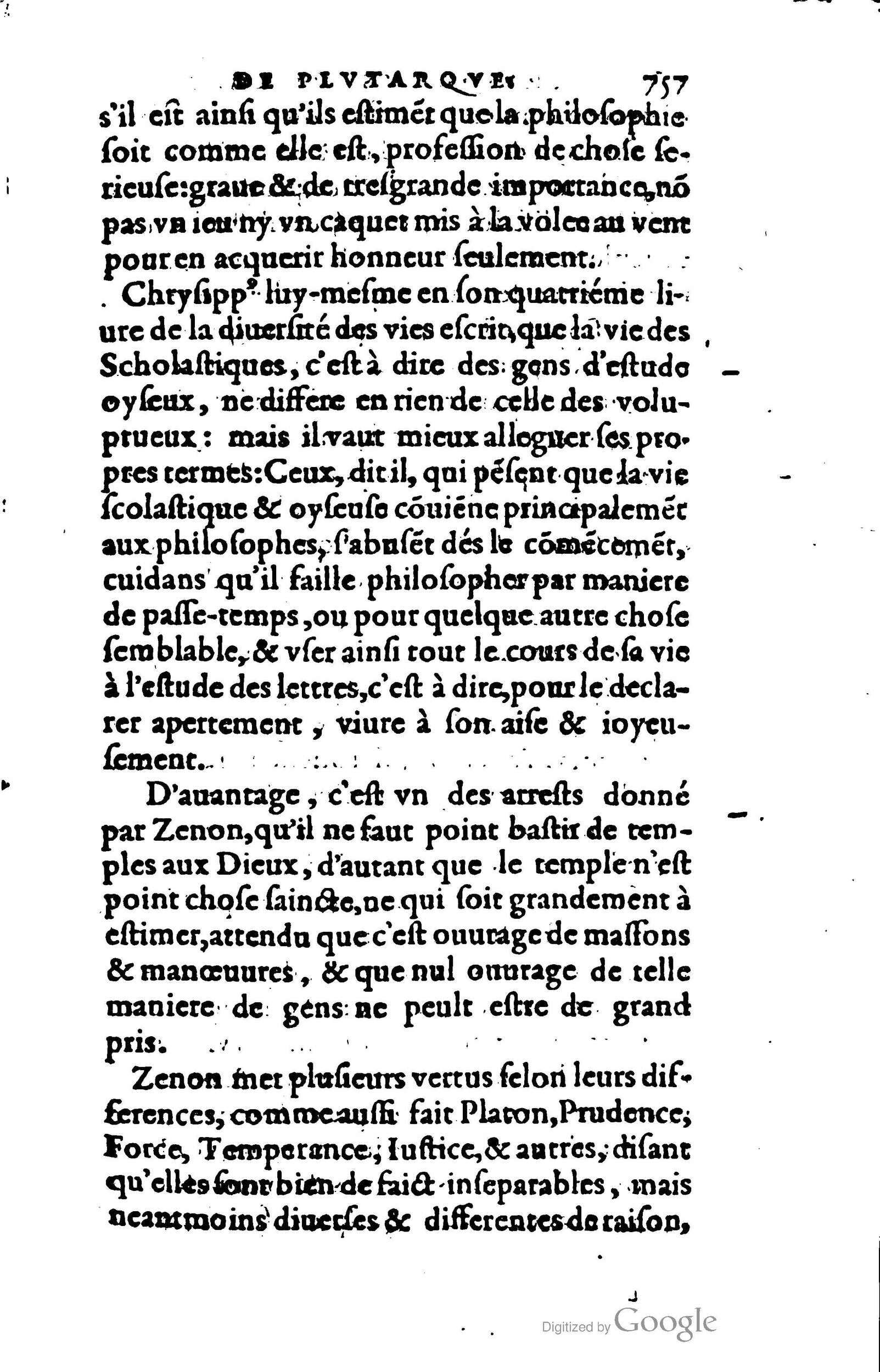 1578 - Jean Poupy - Trésor des morales de Plutarque - BSB Munich