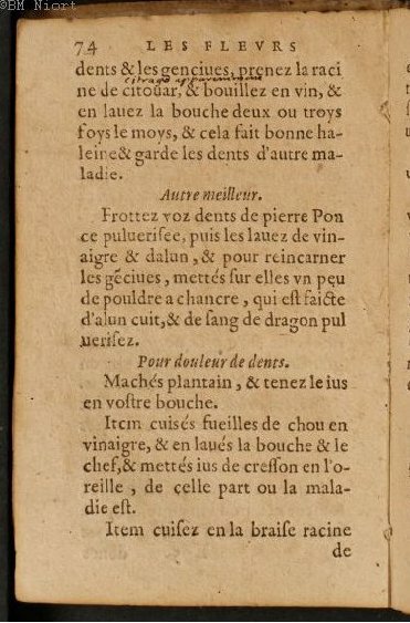 1586 - Benoît Rigaud - Trésor des fleurs et secrets de médecine - Université Paris Cité
