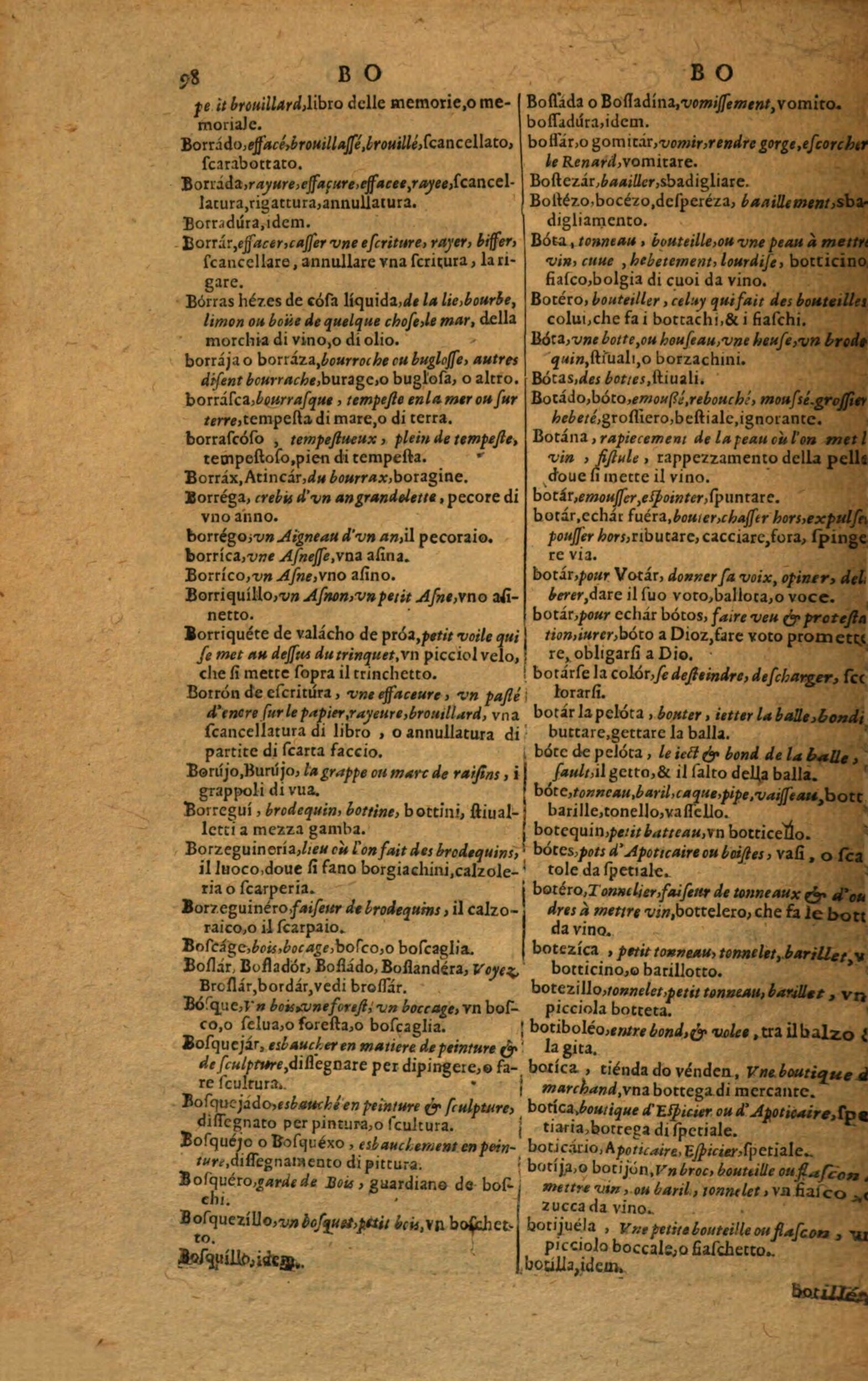 1617 - Samuel Crespin - Trésor des trois langues espagnole, française et italienne (Première partie) - Regensburg