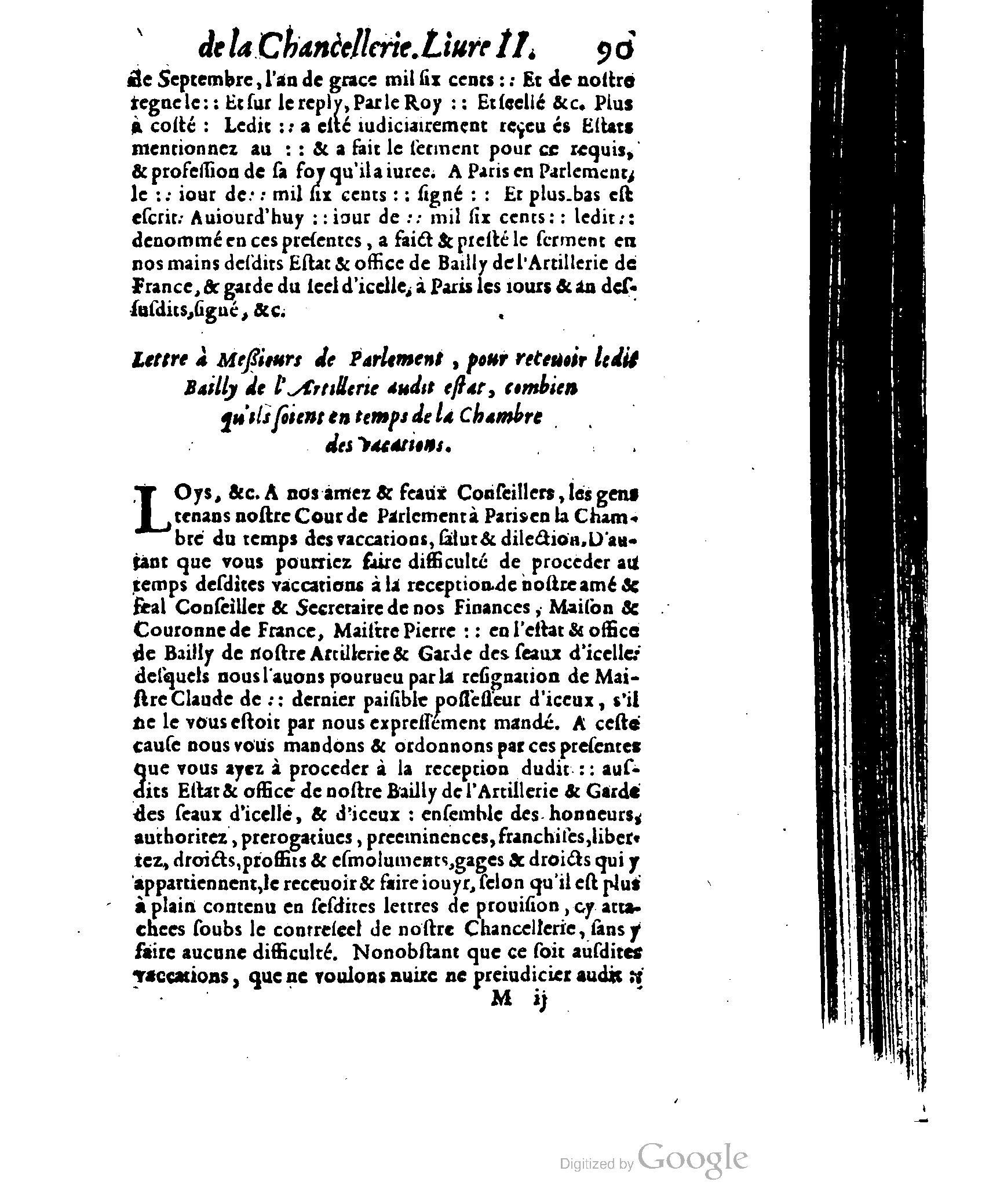 1614 - Jean Richer - Trésor du nouveau style et protocole de la chancellerie de France - BSB Munich
