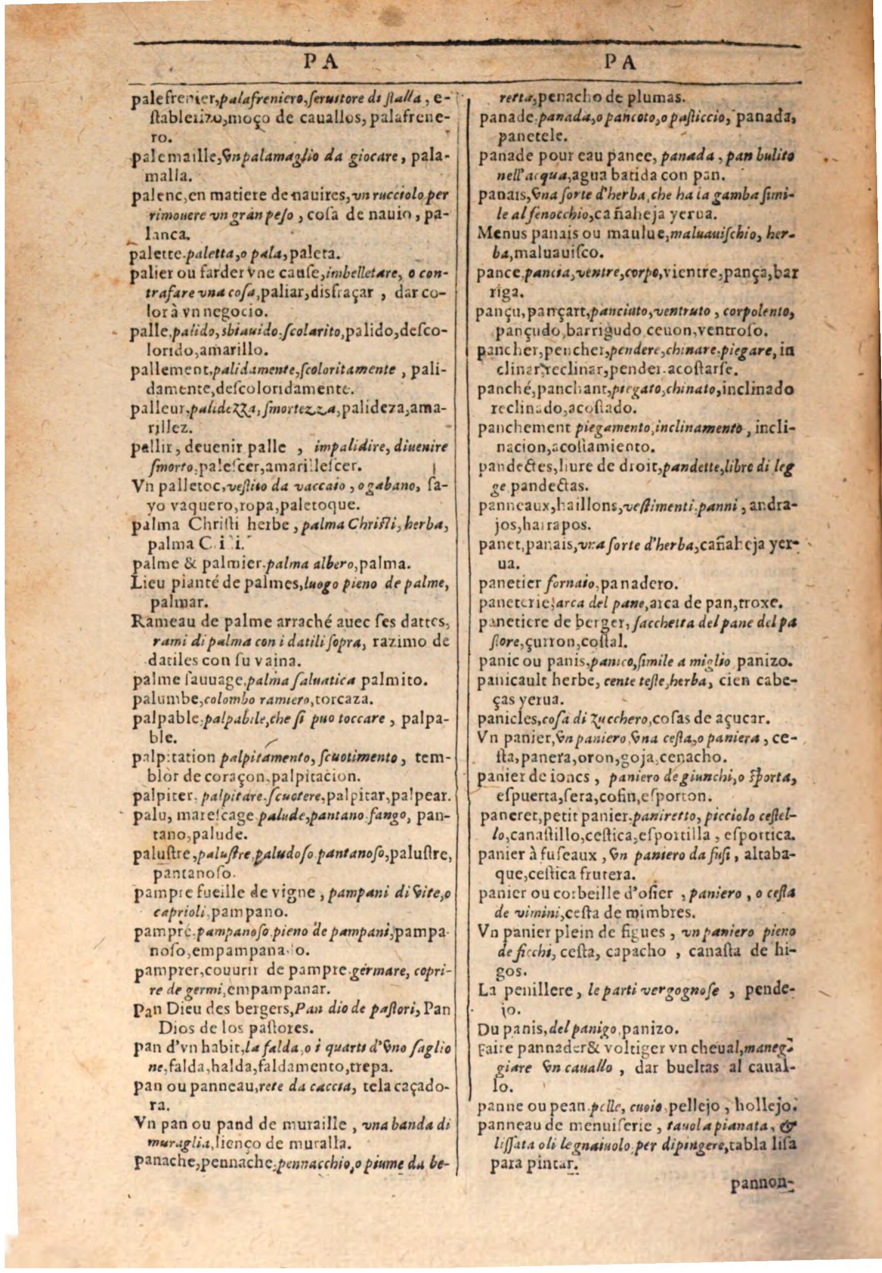 1609 - Philippe Albert et Alexandre Pernet - Trésor des trois langues française, italienne et espagnole (Seconde partie) - BSB Munich 1609 - Philippe Albert et Alexandre Pernet - Trésor des trois langues française, italienne et espagnole (Seconde partie) - BSB Munich