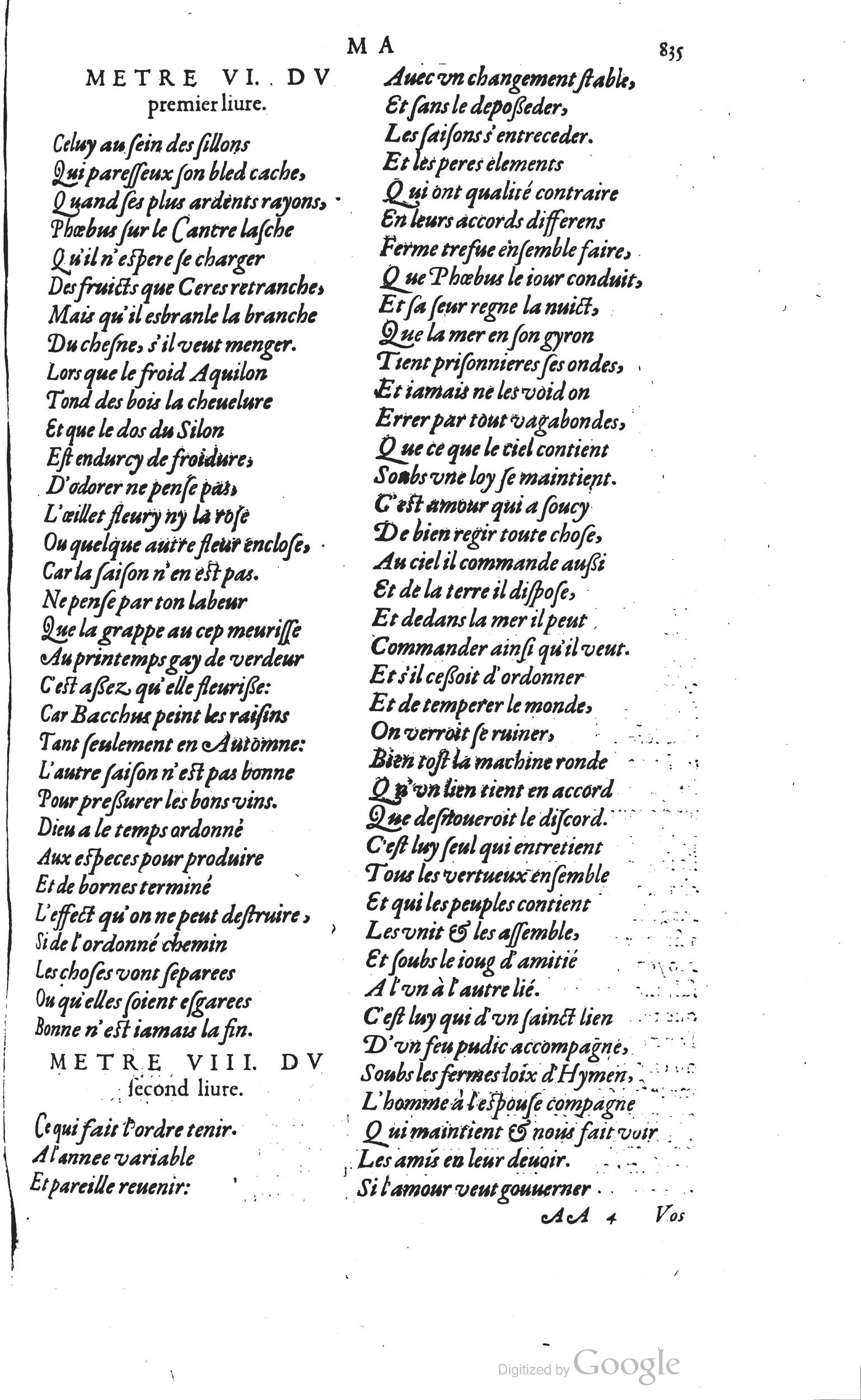 1585 - Barthélemy Honorat - Bibliothèques françaises - BSB Munich